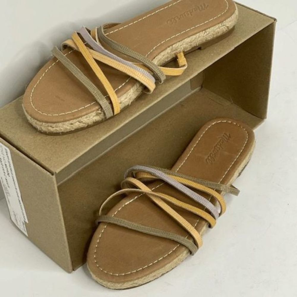 Madewell Pale Lilac Green Strappy Espadrilles - Picture 3 of 4